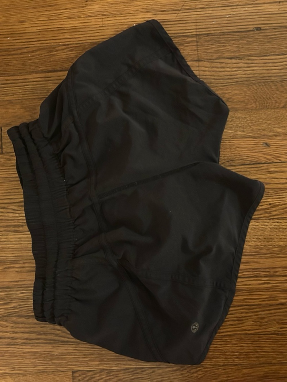 Black Lululemon Athletic Shorts with Elastic Waistband